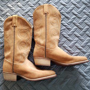 Beautiful Ladies LAREDO Suede Cowboy Boots Size 6.5 Med WORN ONCE
